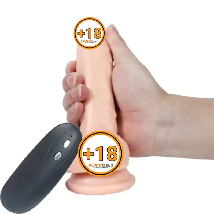 17 cm Gerçekçi Titreşimli Dildo Vibratör Penis - vomentrend.com