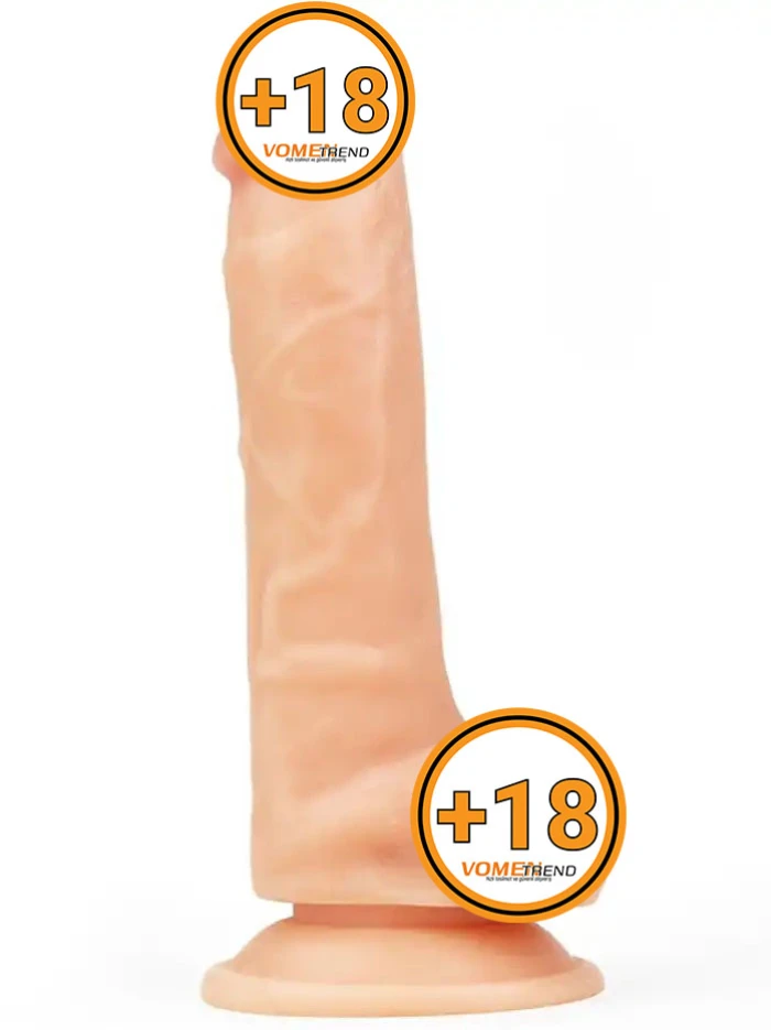 20 cm Ultra Yumuşak Ten Dokulu Realistik Dildo Penis - vomentrend.com