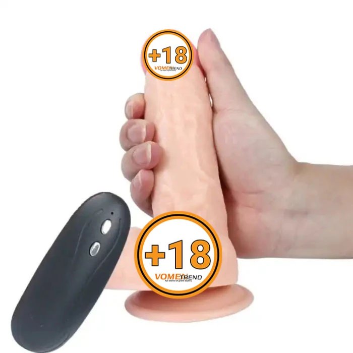 17,5 cm Realistik Titreşimli Dildo Vibratör Penis - vomentrend.com