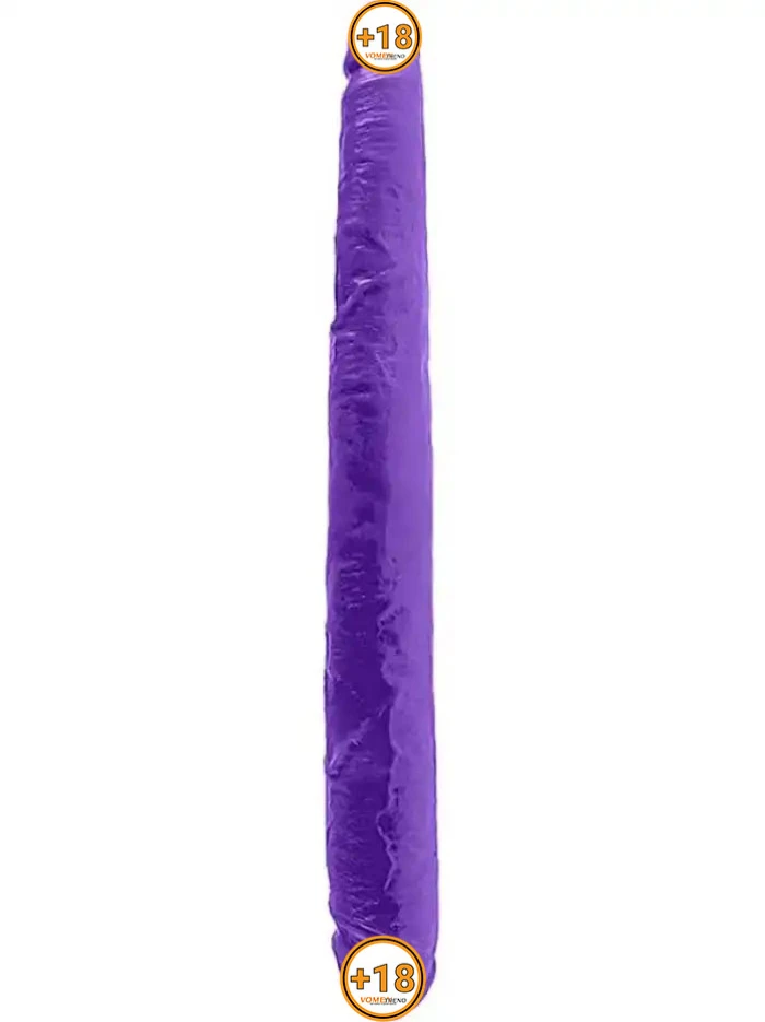 43 cm Çift Başlı Mor Dildo Penis - vomentrend.com