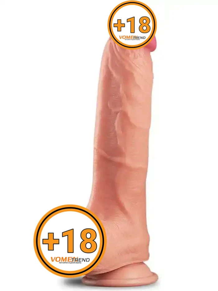 25 cm Gerçekçi Çift Katmanlı Dildo Penis - vomentrend.com