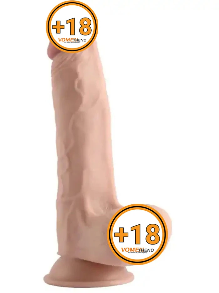 22 cm Çift Katmanlı Oynar Derili Realistik Dildo Penis - vomentrend.com