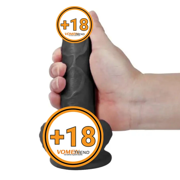 19 cm Gerçekçi Vantuzlu Zenci Dildo Penis - vomentrend.com