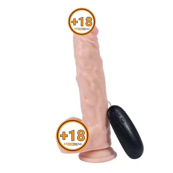 22.5 cm Kumandalı Titreşimli Vibratör Realistik Penis Dildo - vomentrend.com