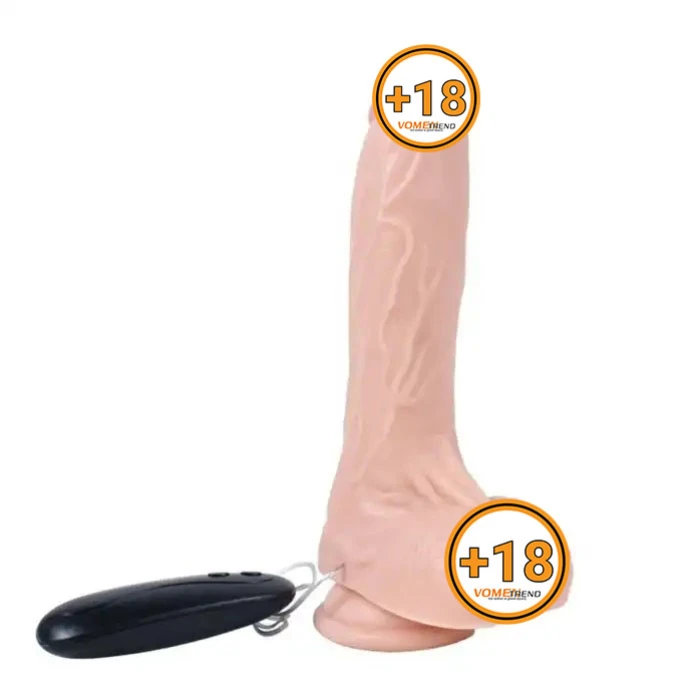 20,5 cm Gerçekçi Titreşimli Dildo Vibratör Penis - vomentrend.com