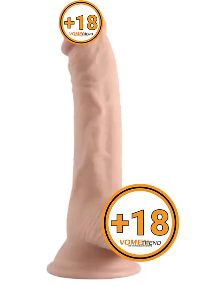 19 cm Çift Katmanlı Oynar Derili Realsitik Dildo Penis - vomentrend.com