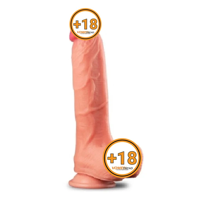 25 cm Yeni Nesil Çift Katmanlı Realistik Dildo Penis - vomentrend.com